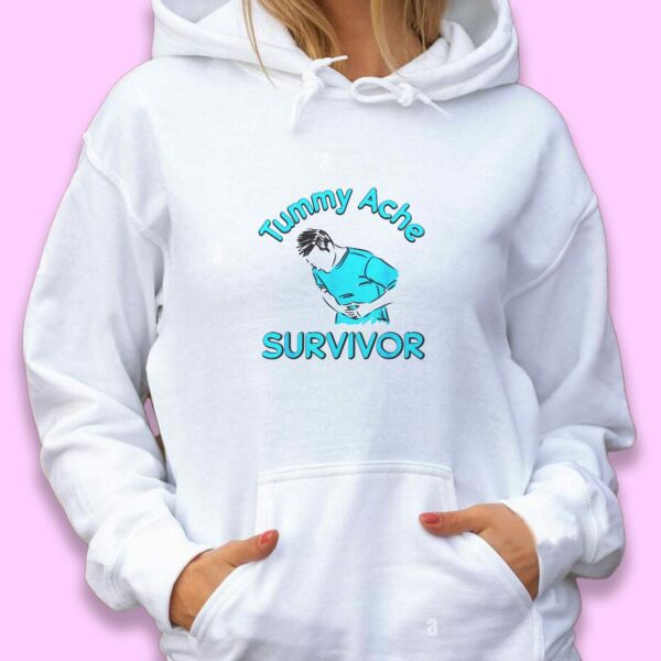 Tummy Ache Survivor Stomachache Trendy Hoodie