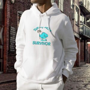 Tummy Ache Survivor Stomachache Trendy Hoodie 3