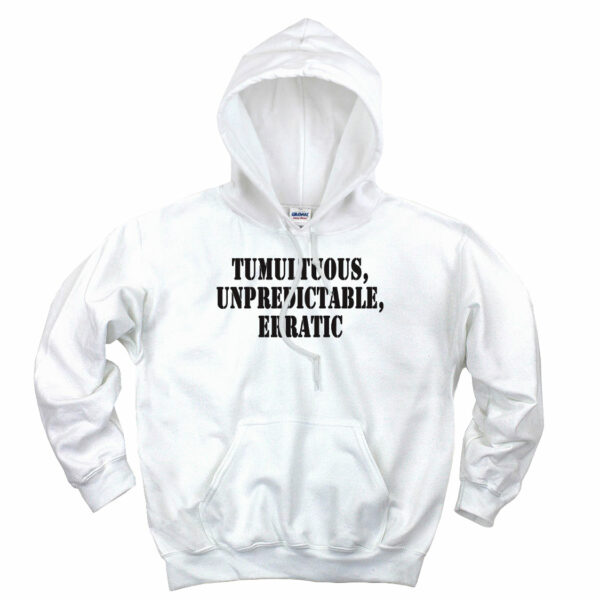 Tumultuous Unpredictable Erratic Recession Quote Hoodie