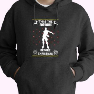 Twas The Fortnite Before Christmas 70s Basic Hoodie