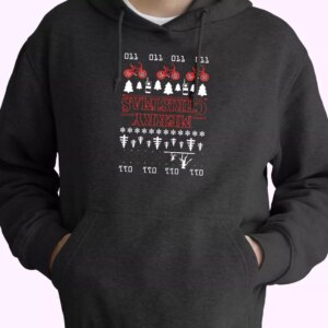 Upside Down Stranger Things Merry Christmas Hoodie Xmas Outfits
