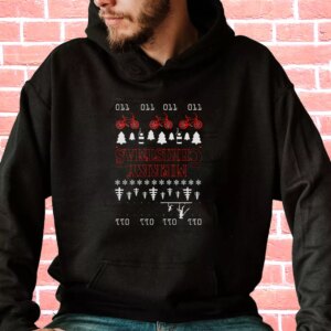Upside Down Stranger Things Merry Christmas Hoodie Xmas Outfits