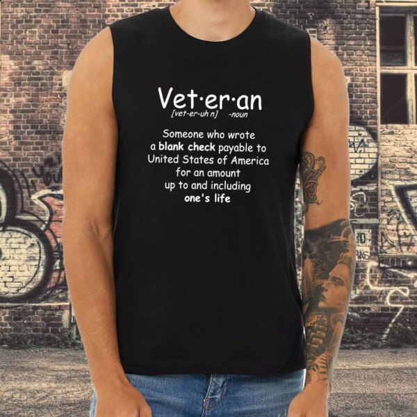 Veteran Definition Army Tank Top