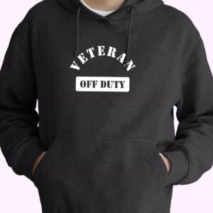 Veteran Off Duty Old Hoodie Veterans Day