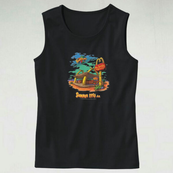 Vintage 1994 Mcdonald’s Flintstones Tank Top Design