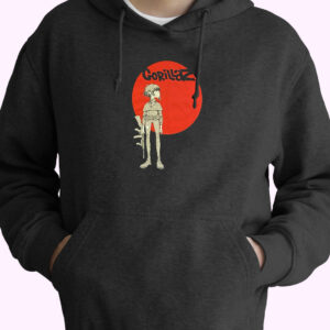 Vintage 2010 Gorillaz Noodle Plastic Beach Rock Band Hoodie Design