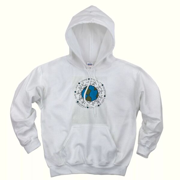 Vintage Justice Equality Unity Peace Day Earth Day Hoodie