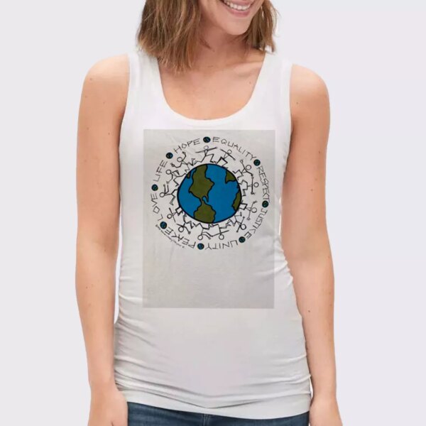 Vintage Justice Equality Unity Peace  Earth Day Tank Top
