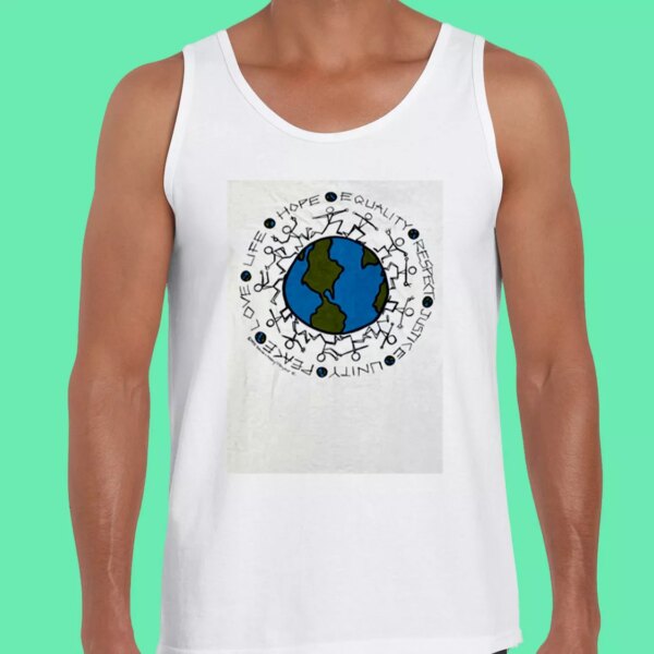 Vintage Justice Equality Unity Peace  Earth Day Tank Top