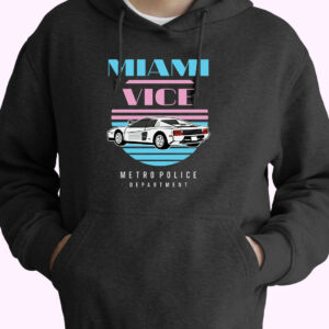 Vintage Miami Vice Car 70s Basic Hoodie