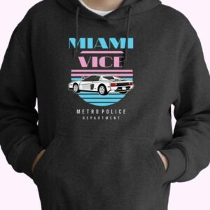 Vintage Miami Vice Car 70s Basic Hoodie