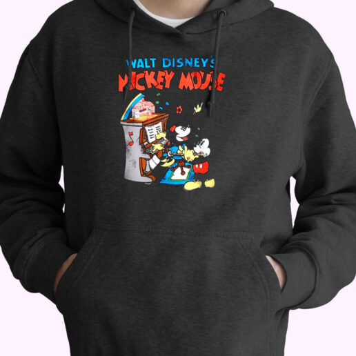Vintage Minnie And Mickey Graphic Essential Hoodie Vintage Minnie And Mickey Graphic Essential Hoodie