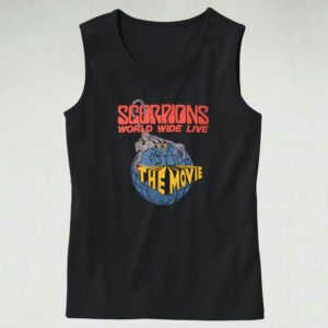 Vintage Scorpions World Wide Live The Movie Tank Top Design