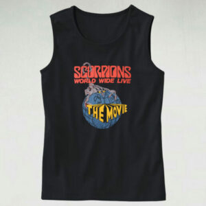 Vintage Scorpions World Wide Live The Movie Tank Top Design