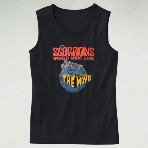 Vintage Scorpions World Wide Live The Movie Tank Top Design