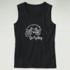 Vintage Torn Colorful Teddy Bear Graphic Tank Top