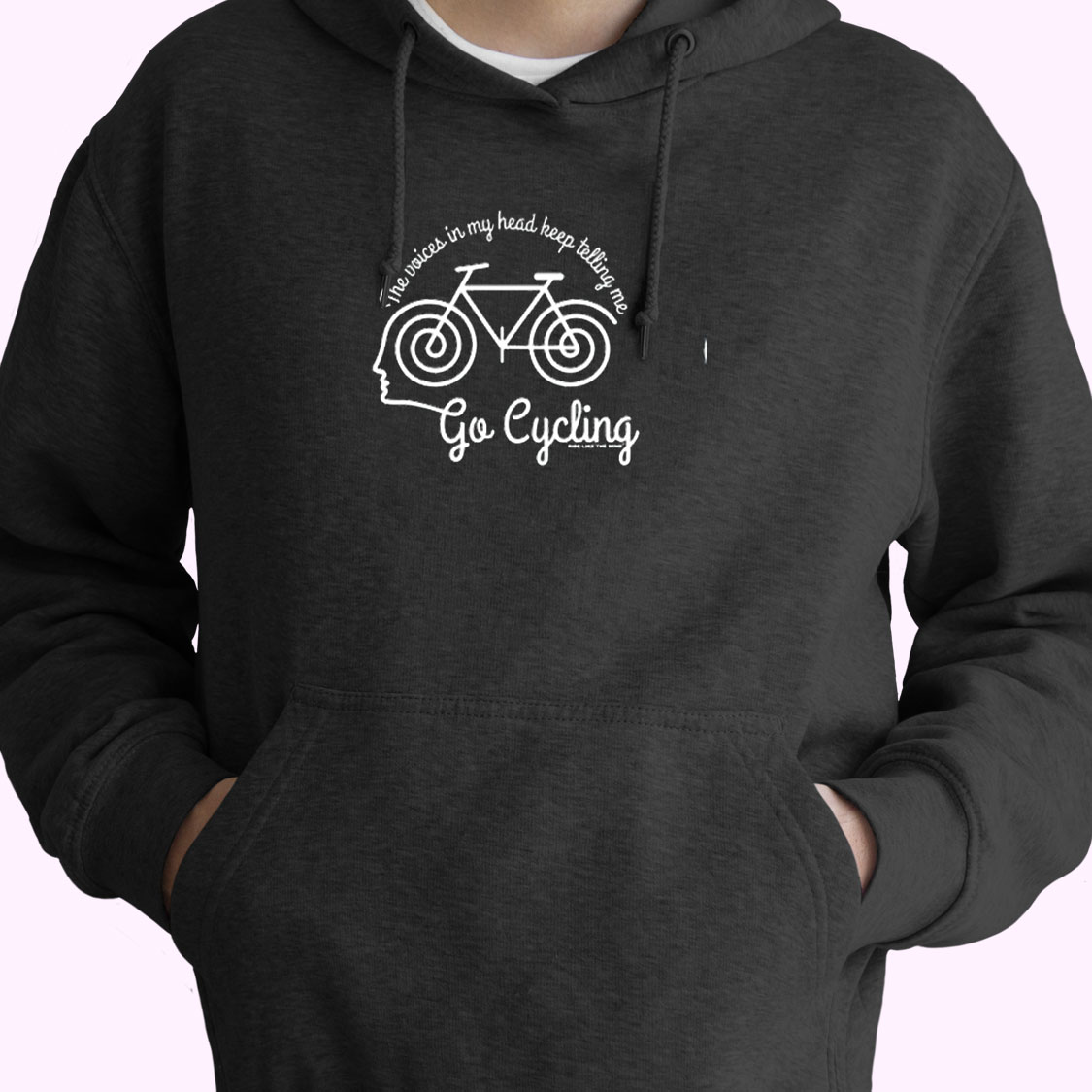 Voices In My Head Go Cycling Essential Hoodie Voices In My Head Go Cycling Essential Hoodie