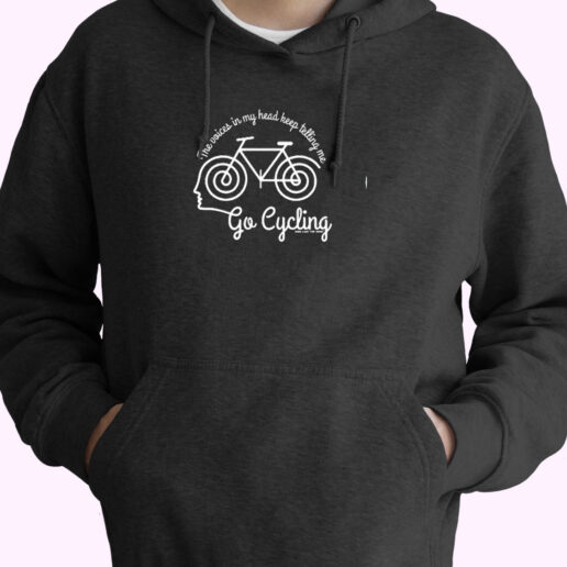 Voices In My Head Go Cycling Essential Hoodie Voices In My Head Go Cycling Essential Hoodie