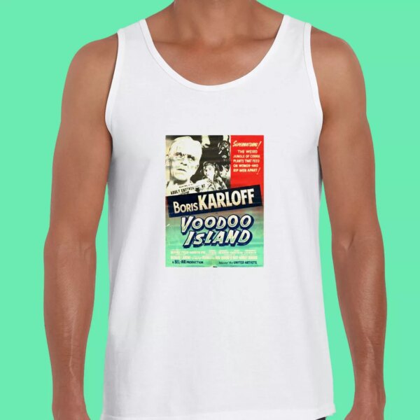 Voodoo Island Retro Horror Movie Summer Tank Top