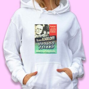 Voodoo Island Retro Horror Movie Trendy Hoodie