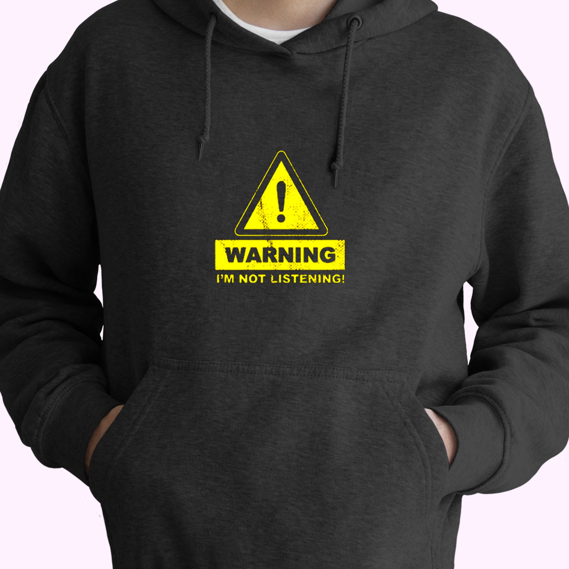 Warning Im Not Listening Essential Hoodie Warning Im Not Listening Essential Hoodie