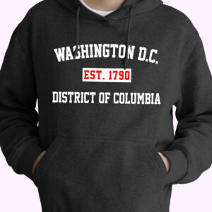 Washington Dc Est 1790 District Of Columbia Vintage Hoodie