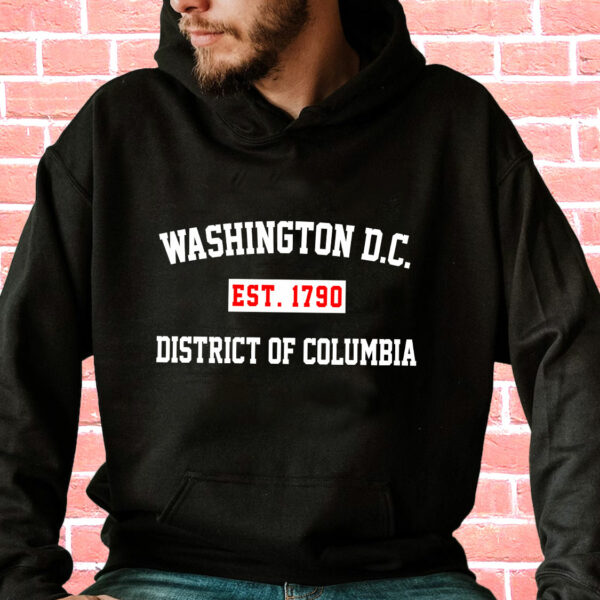 Washington Dc Est 1790 District Of Columbia Vintage Hoodie