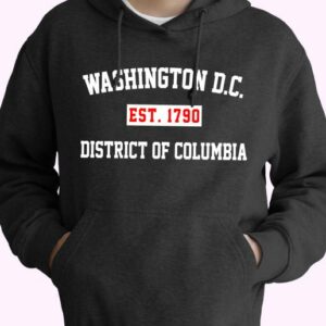 Washington Dc Est 1790 District Of Columbia Vintage Hoodie 4