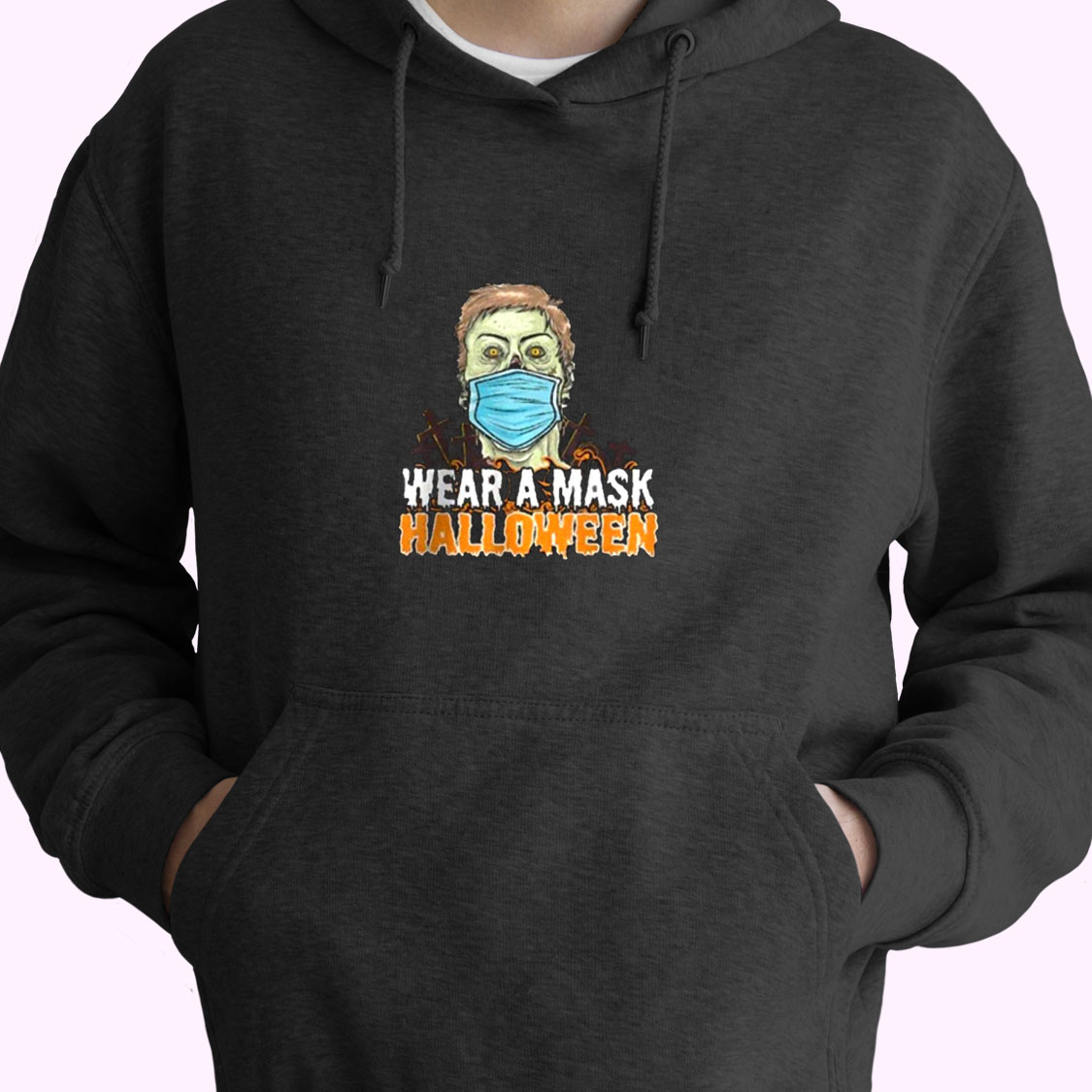 Wear A Mask Halloween Essential Hoodie Wear A Mask Halloween Essential Hoodie