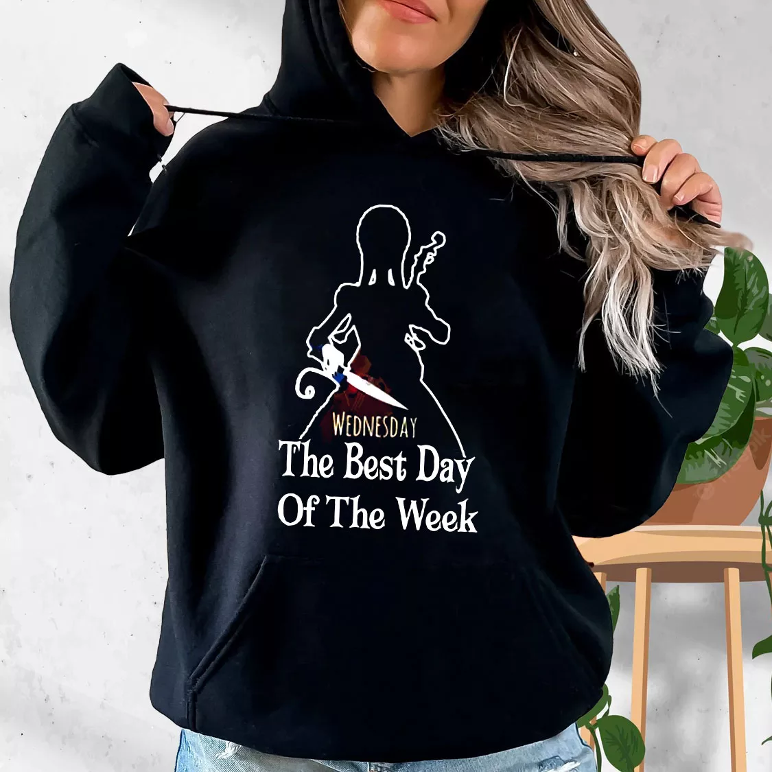 Wednesday Addams The Best Day Of The Week Trendy Hoodie Wednesday Addams The Best Day Of The Week Trendy Hoodie