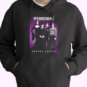 Wednesday Addams family all cast Trendy Hoodie 4