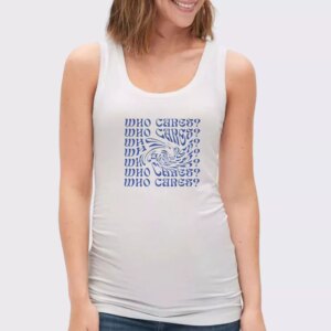 Who Cares Aesthetic Gym Christmas Tank Top