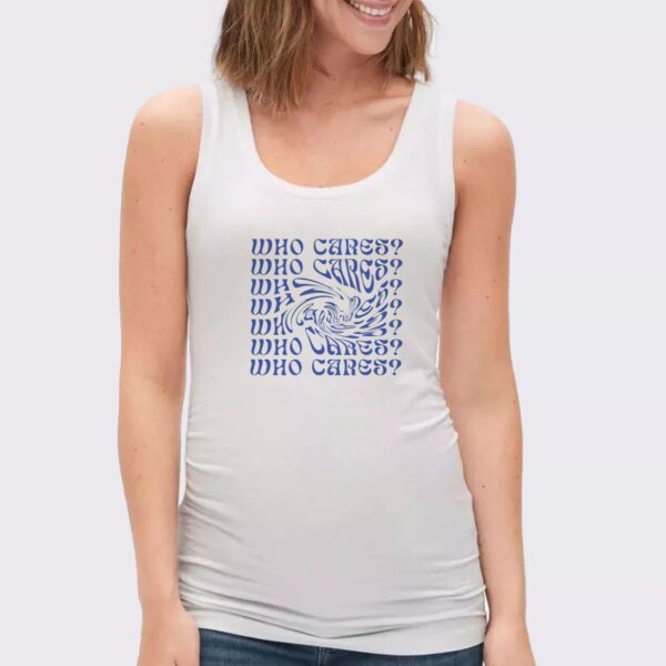 Who Cares Aesthetic Gym Christmas Tank Top