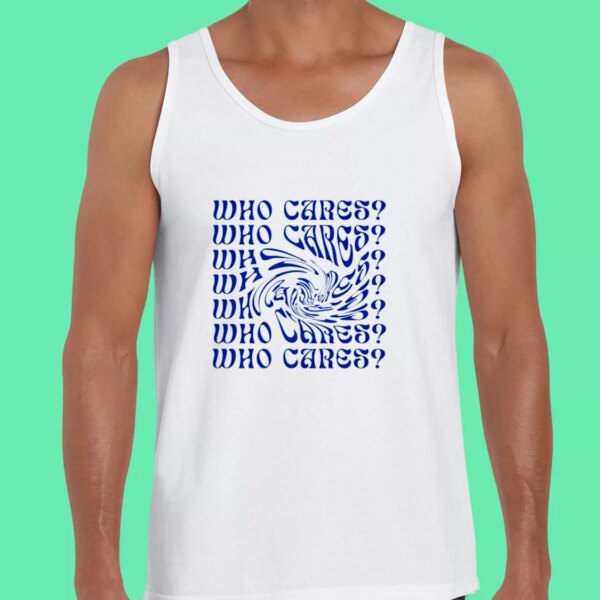 Who Cares Aesthetic Gym Christmas Tank Top