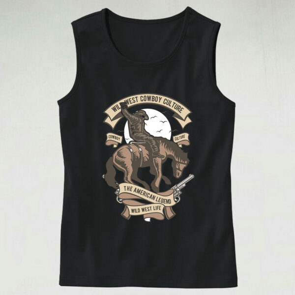 Wild West Cowboy Culture Graphic Tank Top