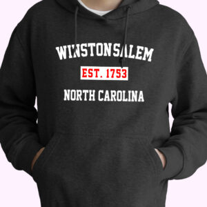 Winston Salem Est 1753 North Carolina Vintage Hoodie