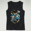 Wolf Going To Work Graphic Tank Top