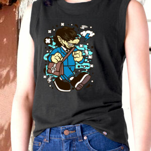 Wolf Going To Work Graphic Tank Top