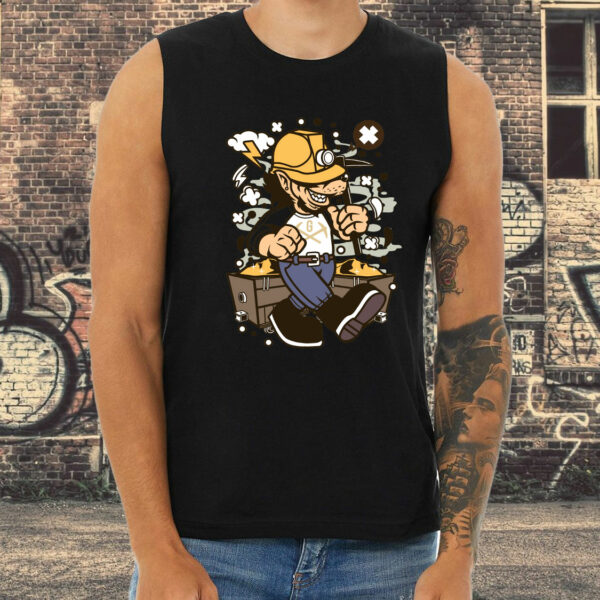 Wolf Gold Miner Graphic Tank Top