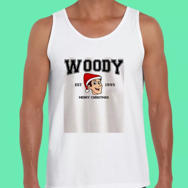 Woody Mery Christmas Gym Christmas Tank Top