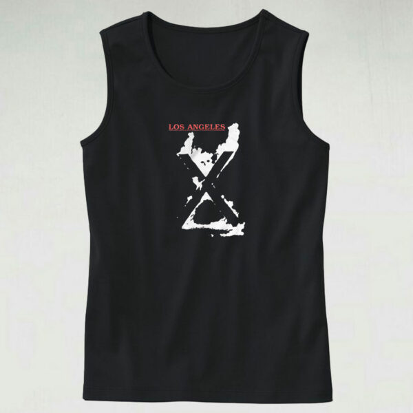 X Band Los Angeles Punk Metal Tank Top Design
