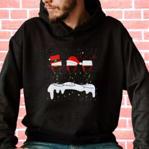 X Mas Santa Wine Glass Hoodie Xmas Outfits