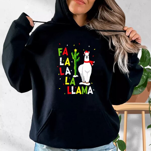 Xmas Falala Alpaca Funny Ugly Hoodie Xmas Outfits