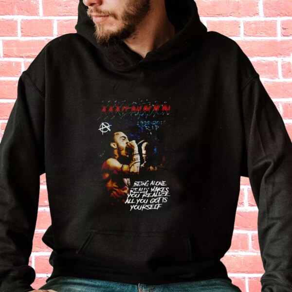 Xxxtentacion Hip Hop Rapper Being Alone Fashionable Hoodie