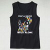 You’ll Never Walk Alone Autism Awareness Dad Gym Tank Top