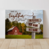 1 Year Anniversary Gift For Him For Husband, Custom Hello Will You I Do Map Art Print, 1 Year Anniversary Gift