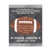 Custom Football Coach Gift Sign, Thank You Coach Print, Football Coach Appreciation Gift Word Art