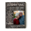 35 Years Anniversary Personalized Photo Canvas, Parent Anniversary 35 Years, 35 Blessed Years – Best Personalized Gifts For Everyone