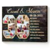 38 Year Anniversary Custom Photo Collage Print, 38th Wedding Anniversary Canvas, 38th Anniversary Gift Ideas – Best Personalized Gifts For Everyone