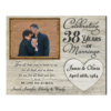 38th Anniversary Gifts For Parents 38 Years Anniversary Gift, For All That You Have Been To Us Anniversary Photo Frame
